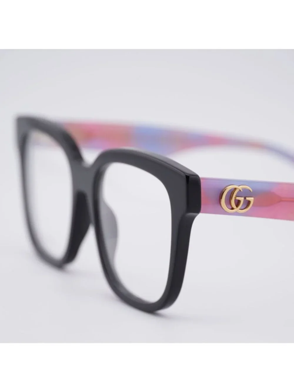 Gucci GG0958O 016 Eyeglasses Black / Pink 52mm Square Frame